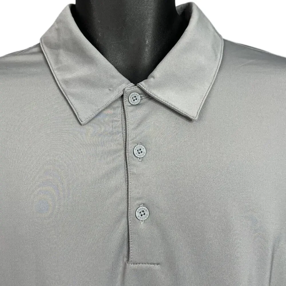 Lot of 4 Adidas Golf Polo Shirts Mens XL Gray & Black Short Sleeve Performance